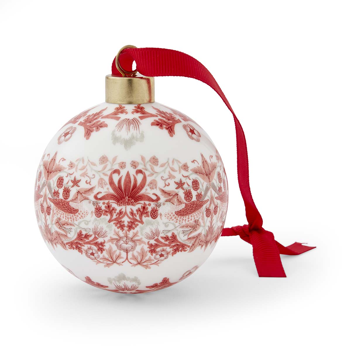 Morris & Co. Strawberry Thief Bauble image number null